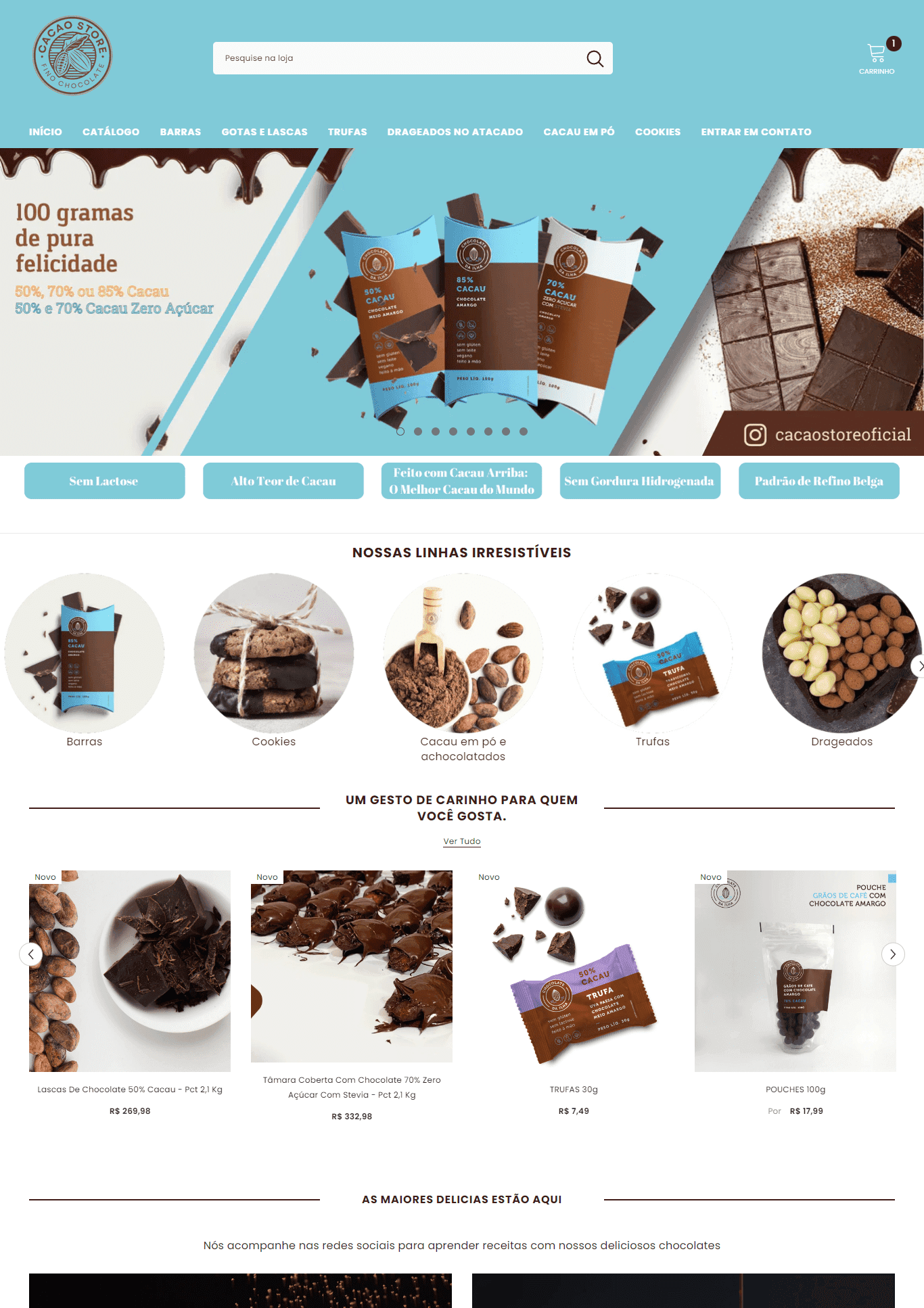 Página inicial — Cacao Store