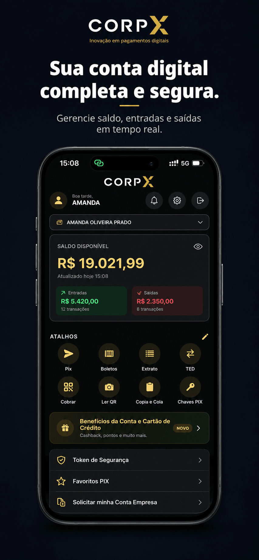 Conta digital — CorpxBank