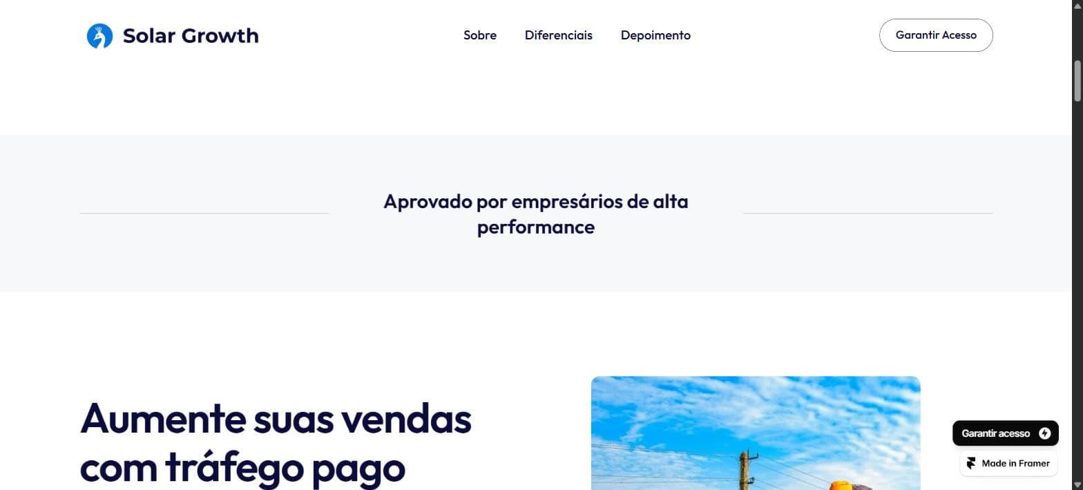 Método em 4 etapas — Solar Growth